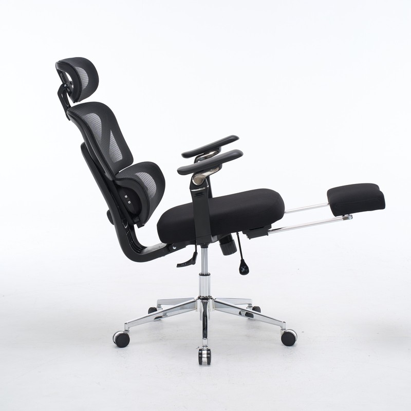 Ergonomic Office Chair Massage Lumbar 4D Headrest 5D Armrests Adjustable Black gallery