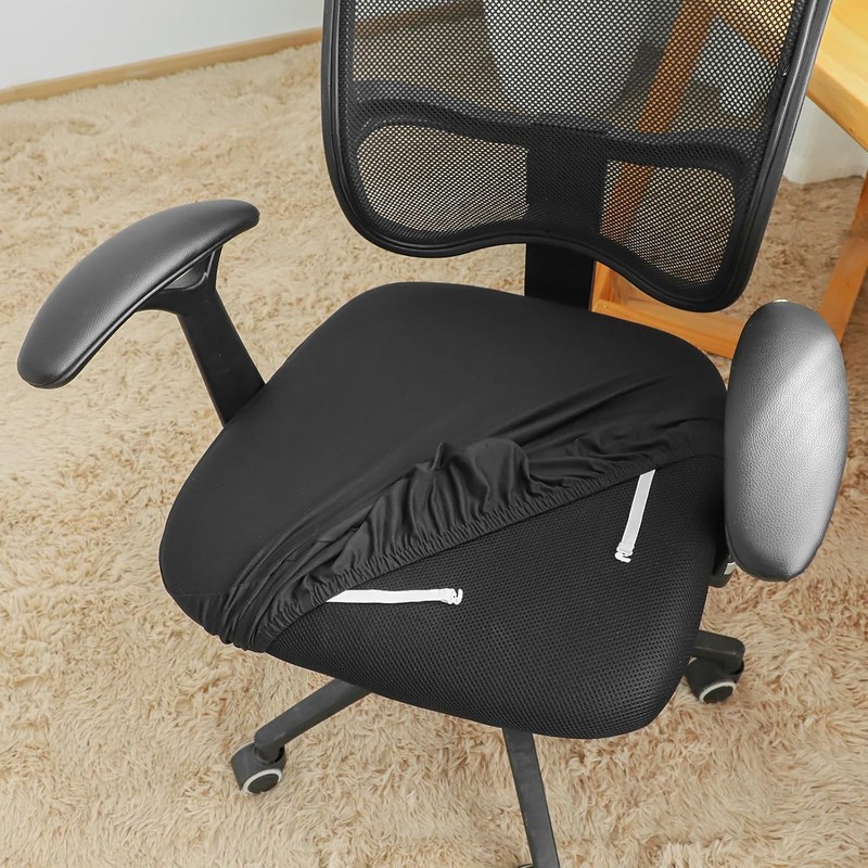 Office Chair Seat Covers Spandex Strech Computer Desk Chair Seat Cushion Slipcov gallery