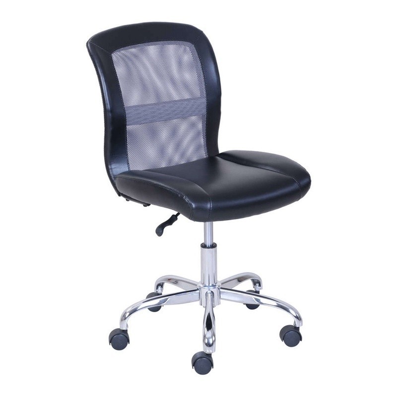 Mid-Back Vinyl Mesh Office Chair Swivel Ergonomic Task Seat Home Gaming Modern