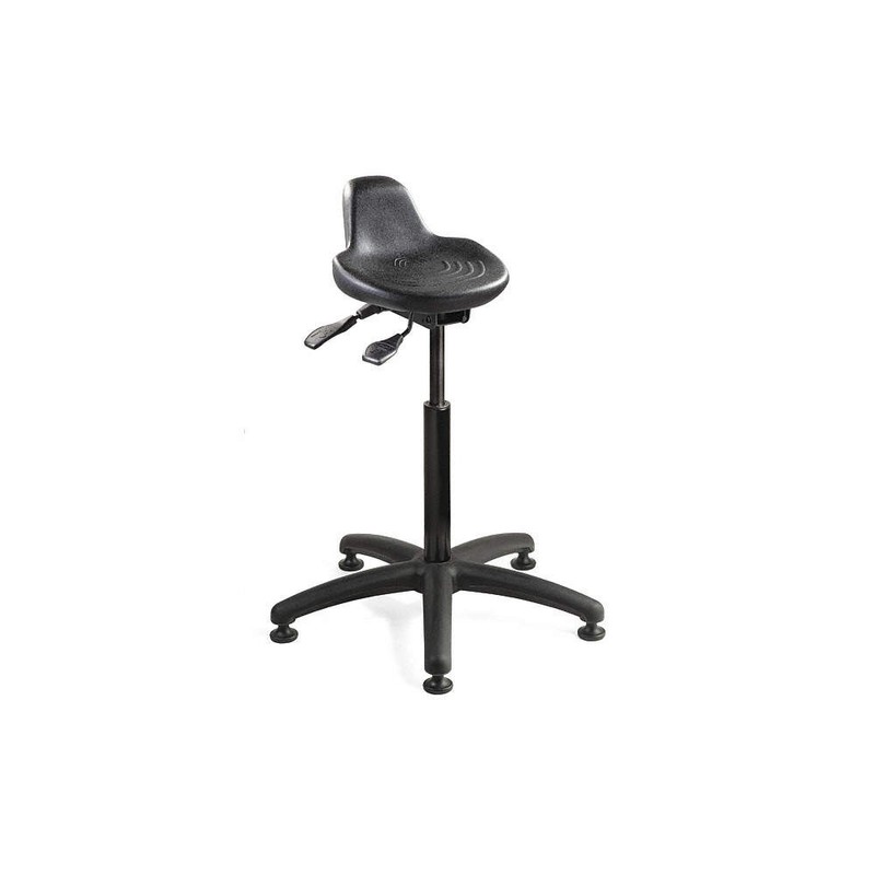 BEVCO 3505 Sit/Stand Stool,5-Star,Black,32″H 4FE65