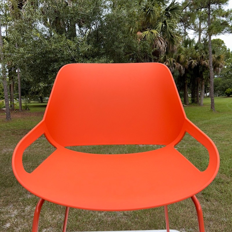 Aeris Numo German Designed Orange Ergonomic Office Chair Skid Base European NOTE gallery