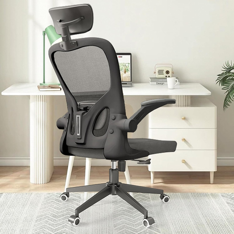 Ergonomic Black Office Chair for Big & Tall with Adjustable Headrest & Lumbar Su