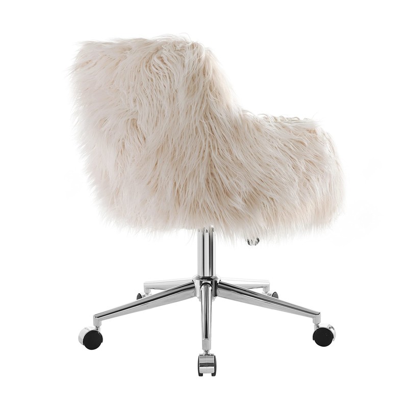 Fiona Chrome Base Office Chair, Metal, 23.5"W x 22"D x 31-35"H gallery
