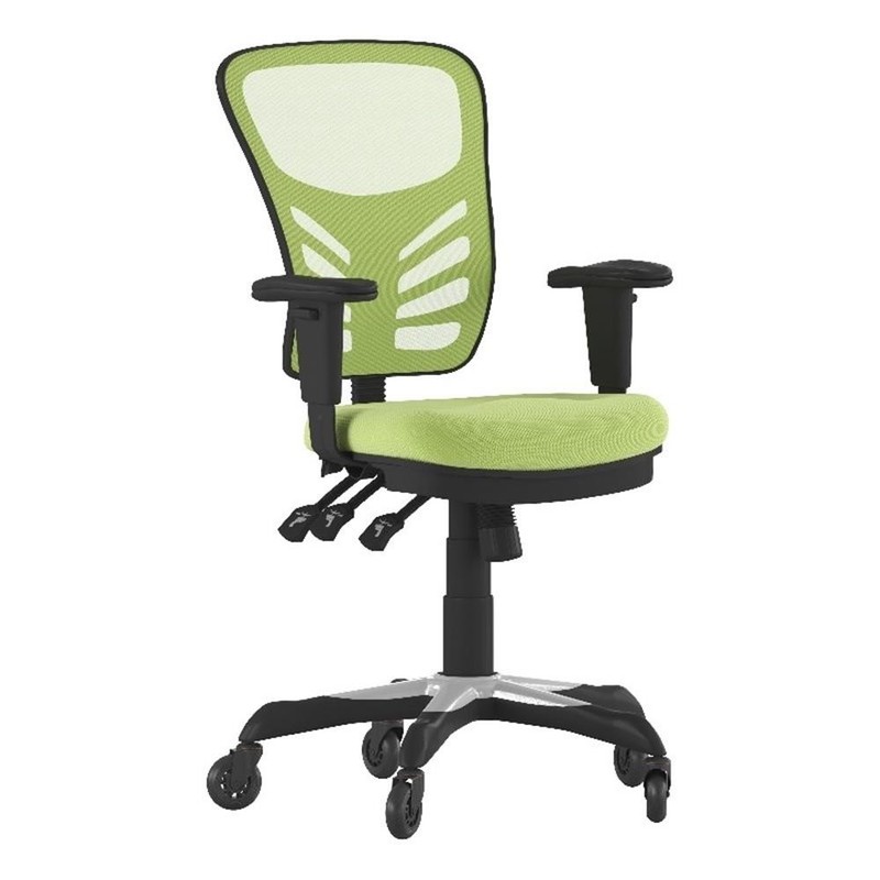 Scranton & Co Mid-Back Ergonomic Mesh Chair with Lumbar Support in Green