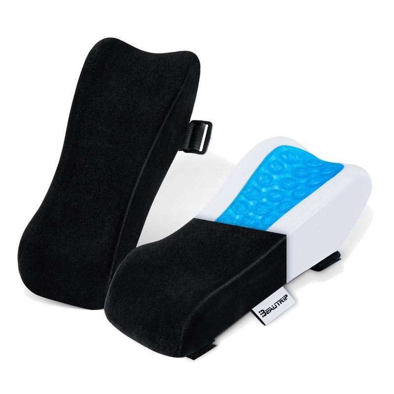 Memory Foam Armrest Covers – Gaming & Office Chair Support Cushions