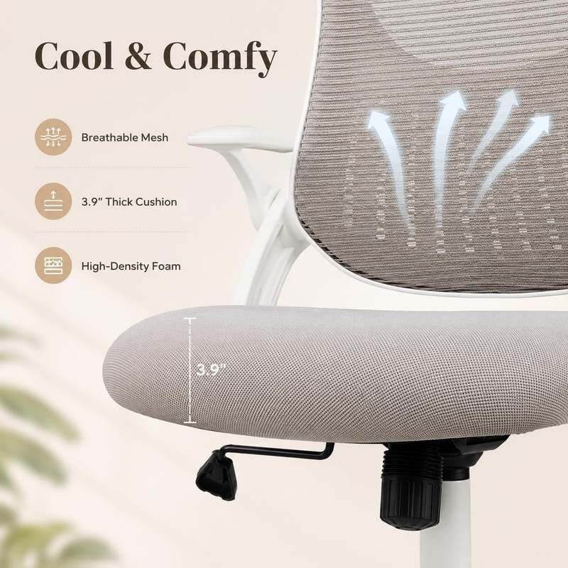 High Back Ergonomic Office Chair with Adjustable Headrest and Lumbar Support gallery