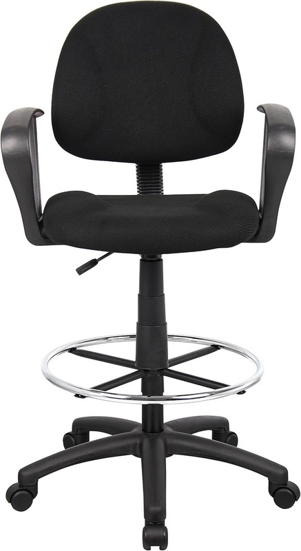 Ergonomic Works Drafting Chair W/ Loop Arms in Black Mid-Back gallery
