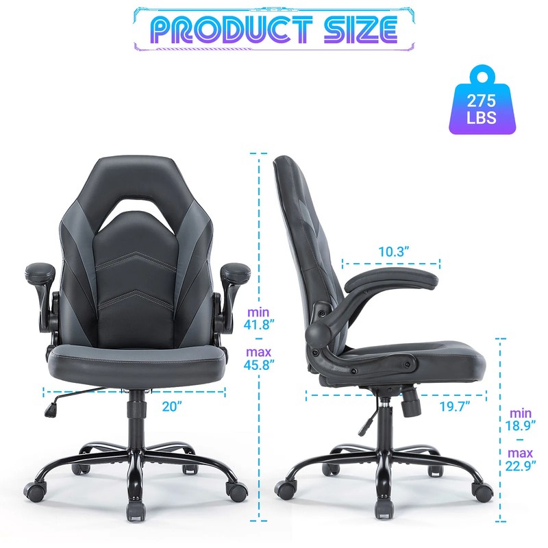 JHK Ergonomic Office Computer Home Gaming Desk Chair Adjustable PU Leather gallery
