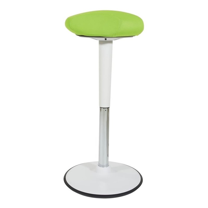 Scranton & Co Adjustable Perch Seat 24 to 34 Inches in Green and White gallery