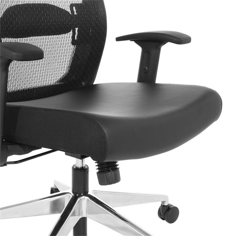 Black Matrix Back Manager's Office Chair with Black Bonded Leather Seat gallery