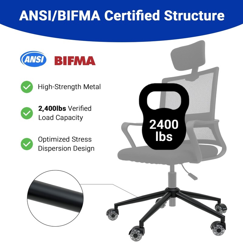 28" Office Chair Replacement Parts- Heavy Duty Base Replacement- 2500 Lbs Cap... gallery