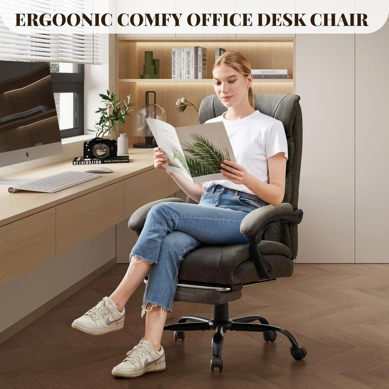 Big and Tall Office Chairs with Foot Rest,500LBS Wide Ergonomic Gaming Chair gallery