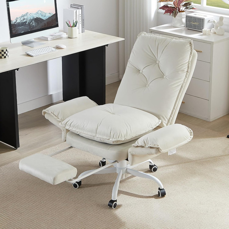 Criss Cross Office Chair with Flip-Up Armrests, High Back Executive Chair with F