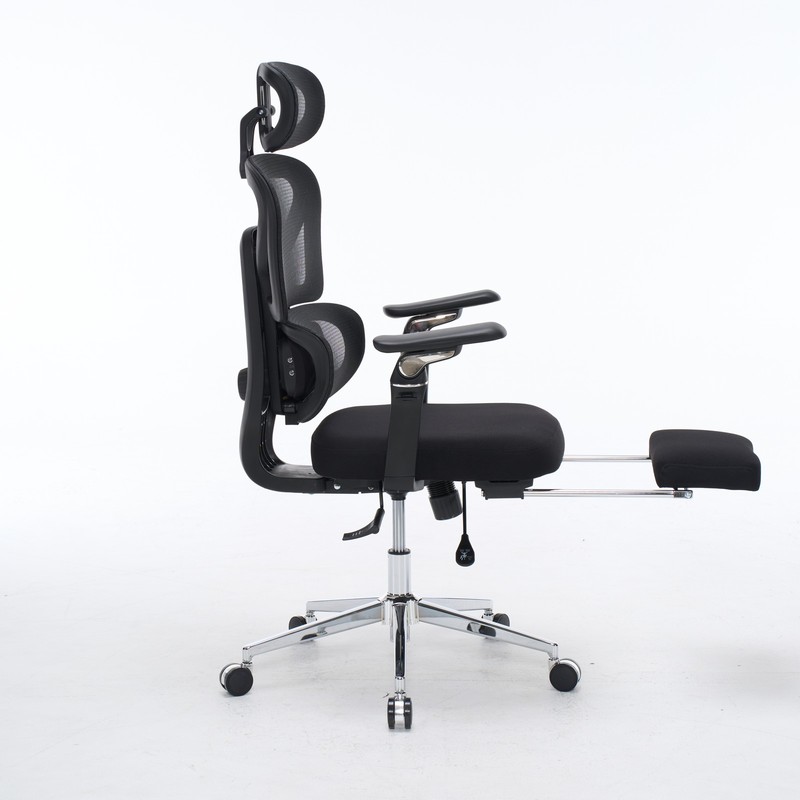 Ergonomic Office Chair Massage Lumbar 4D Headrest 5D Armrests Adjustable Black gallery