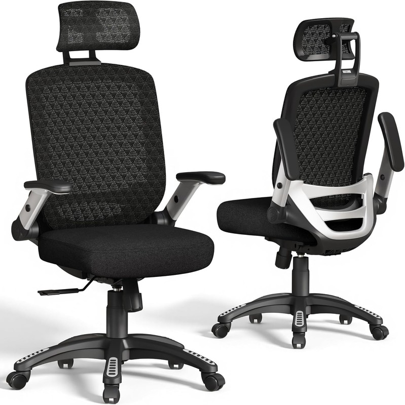 GABRYLLY Ergonomic High Back Office Chair Mesh Midnight