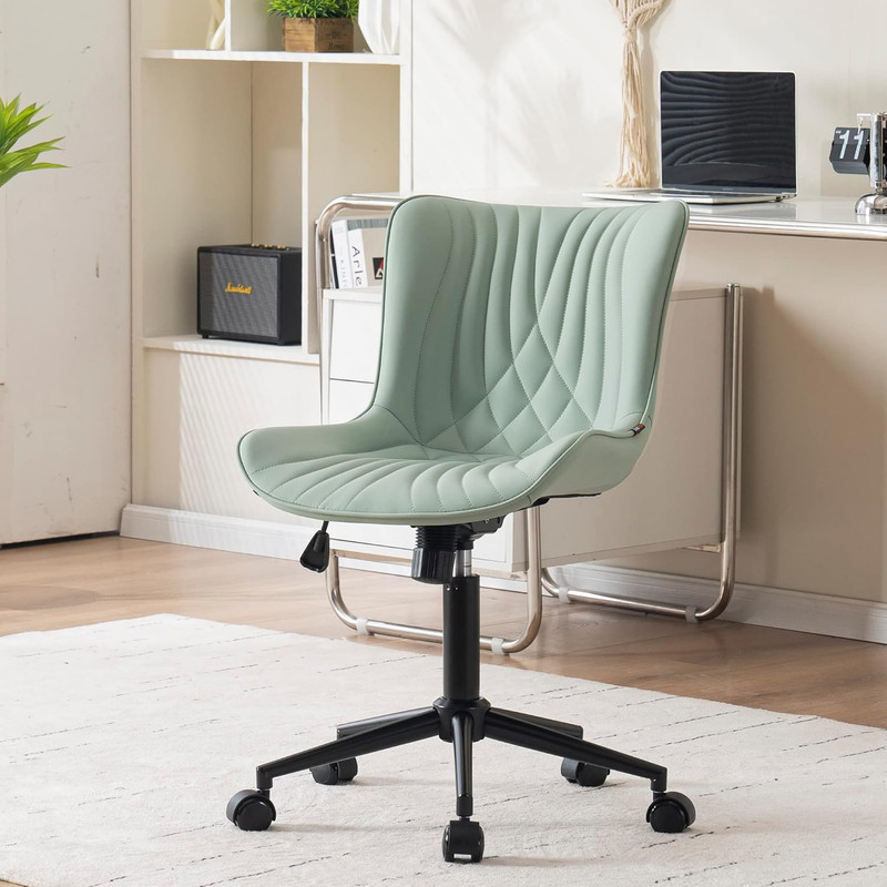 Office Chair, Armless Desk Chair with Wheels, Home Office Computer Task Chairs,