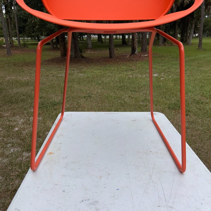 Aeris Numo German Designed Orange Ergonomic Office Chair Skid Base European NOTE gallery