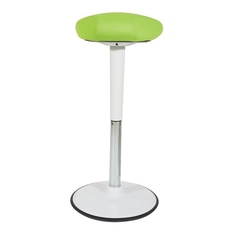 Scranton & Co Adjustable Perch Seat 24 to 34 Inches in Green and White gallery