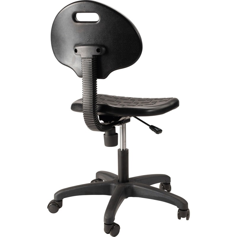 NPS 6700 Series 16-21" Height Modern Polyurethane Task Chair in Black gallery