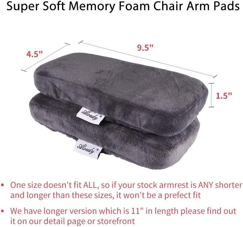 Ergonomic Memory Foam Office Chair Armrest Pads, Comfy Gaming Chair Arm Rest ... gallery