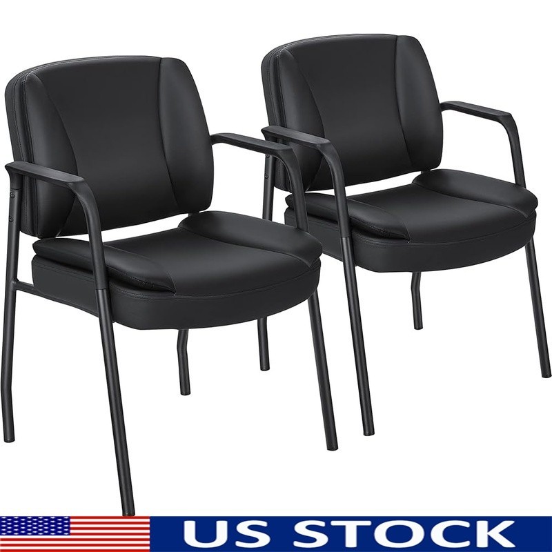 Ergonomic Office Chair Thick Cushion Support Comfortable PU Leather Design New