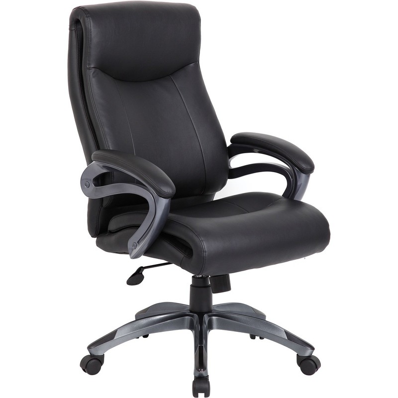 Lorell LLR69516 High Back Executive Chair Leather Black gallery