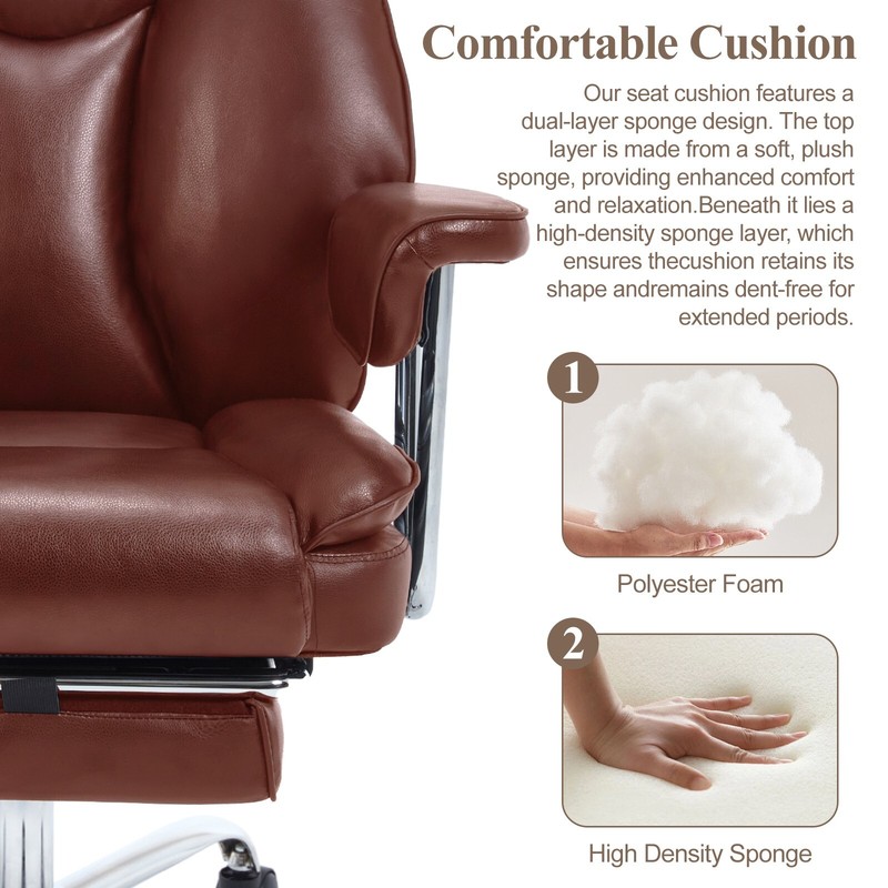 Big and Tall Office Chair 800lbs Wide Seat Office Chair with Back Support gallery