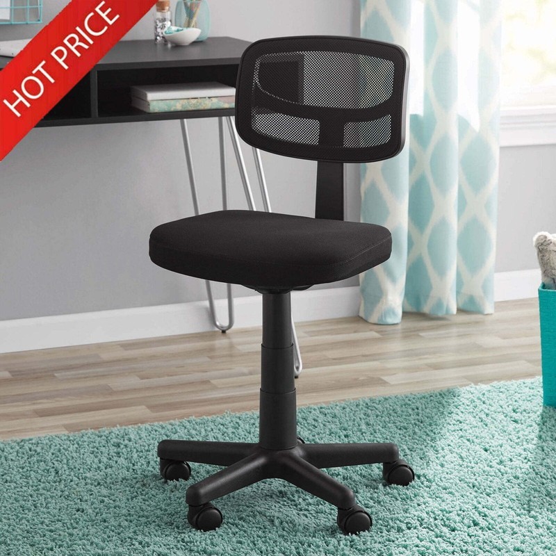 Office Mesh Task Chair W/Plush Padded Seat & Dual Caster Wheel Adjustable Height