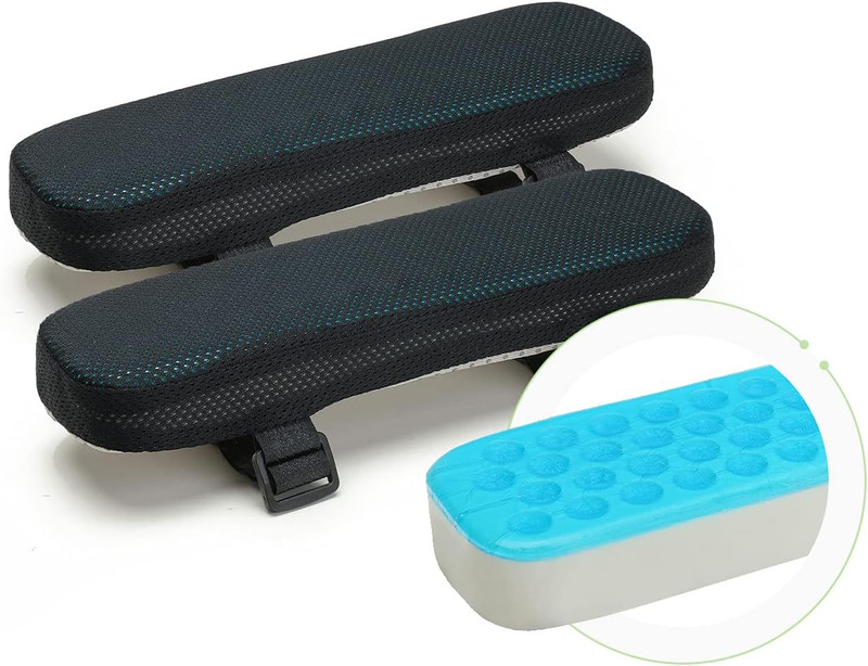 Chair Armrest Cooling Gel Cushions Elbow Pillow Pressure Relief Office Chair Gam