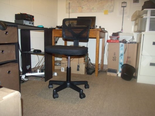 Ergonomic Home Office Desk Chair Adjustable Armless Computer Chair Black NEW