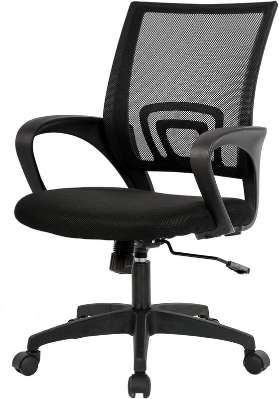 BestOffice | Ergonomic Office Chair | Mid-Back Swivel Desk Chair | Breathable Ba