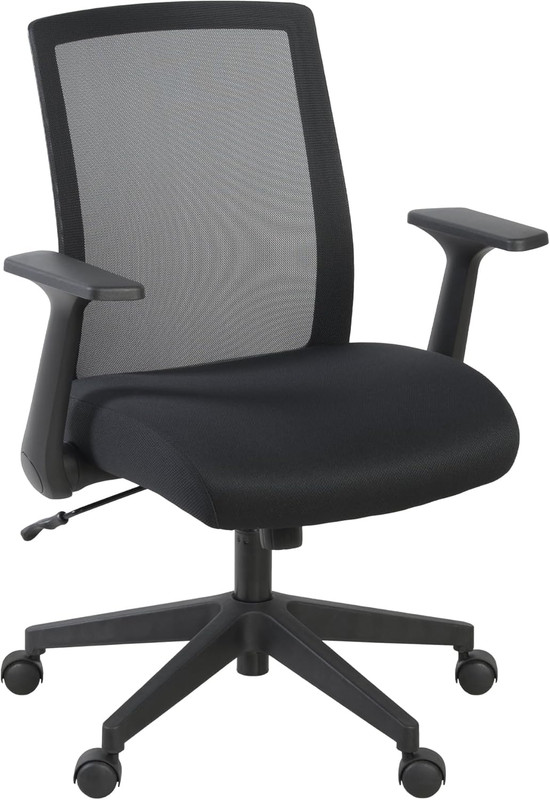 Squire Ergonomic Mesh Office Chair with Adjustable Lumbar Support & Flip-Up Arms