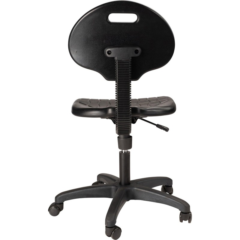 NPS 6700 Series 16-21" Height Modern Polyurethane Task Chair in Black gallery