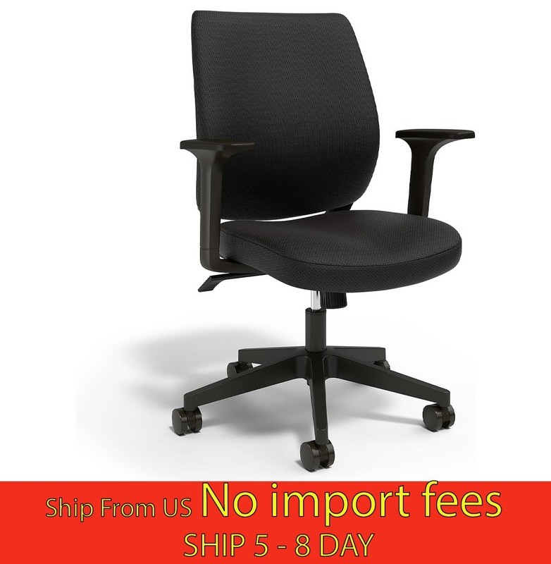 Staples Essentials Ergonomic Swivel Task Chair Black...(STA)