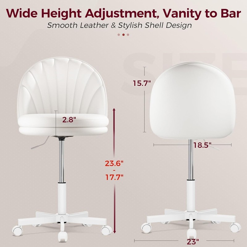 Small Ergonomic Tall Office Chair Computer Desk Chair W/ Wheels Versatile Height gallery