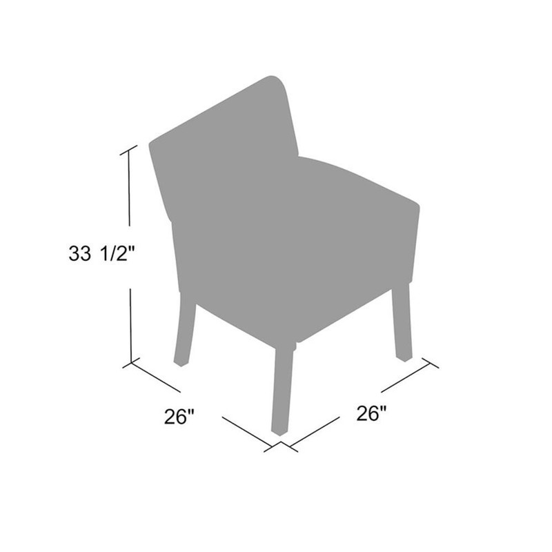 Scranton & Co Executive Box Arm Chair with Caressoft Upholstery & Mahogany Base gallery