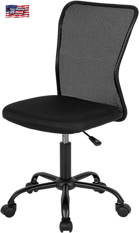 FDW Home Office Chair Mid Back Mesh Desk Chair Armless Computer Ergonomic Task R gallery