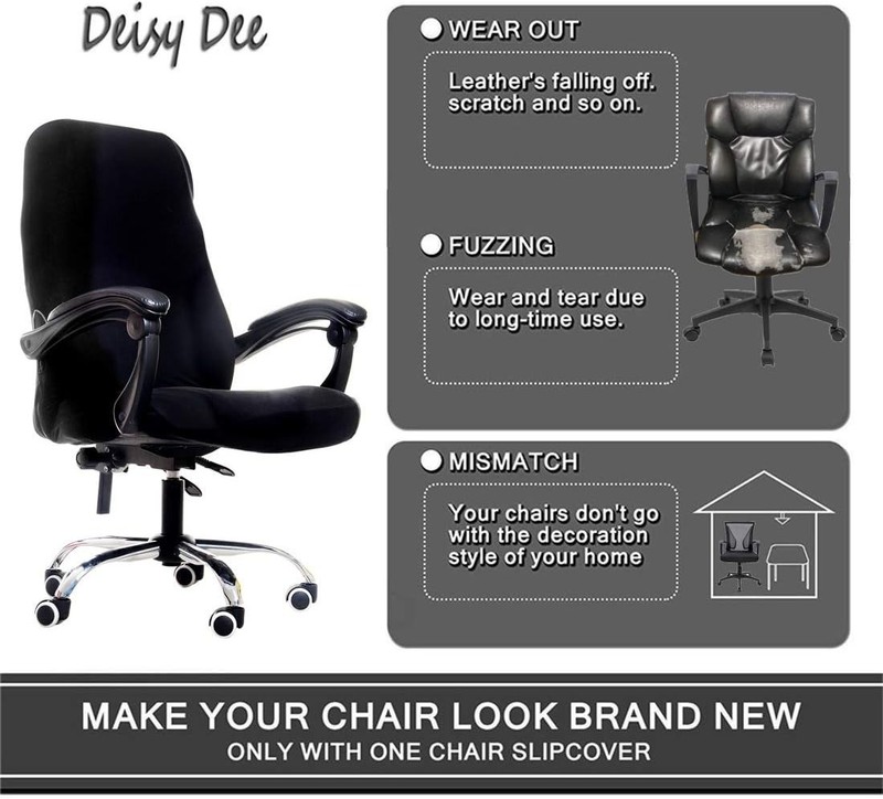Computer Office Chair Covers for Stretch Universal Rotating Chair Desk Chairs ON gallery