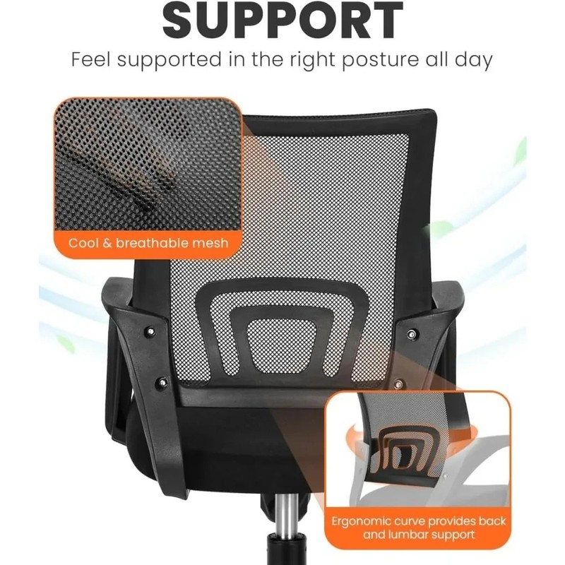 NEO CHAIR Black Mesh Gaming Office Chair -Lumbar Support, Adjustable Height gallery