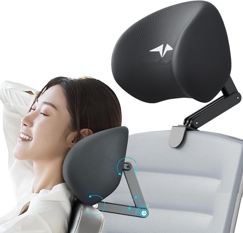 Memory Foam Headrest Attachment for Office Chair, Attachable Chair Head Rest,…