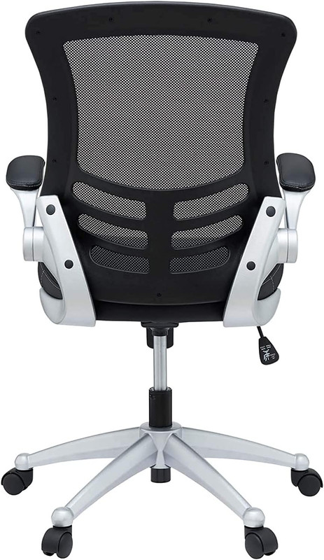 Attainment Mesh Back and Vinyl Seat Modern Office Chair in Black gallery