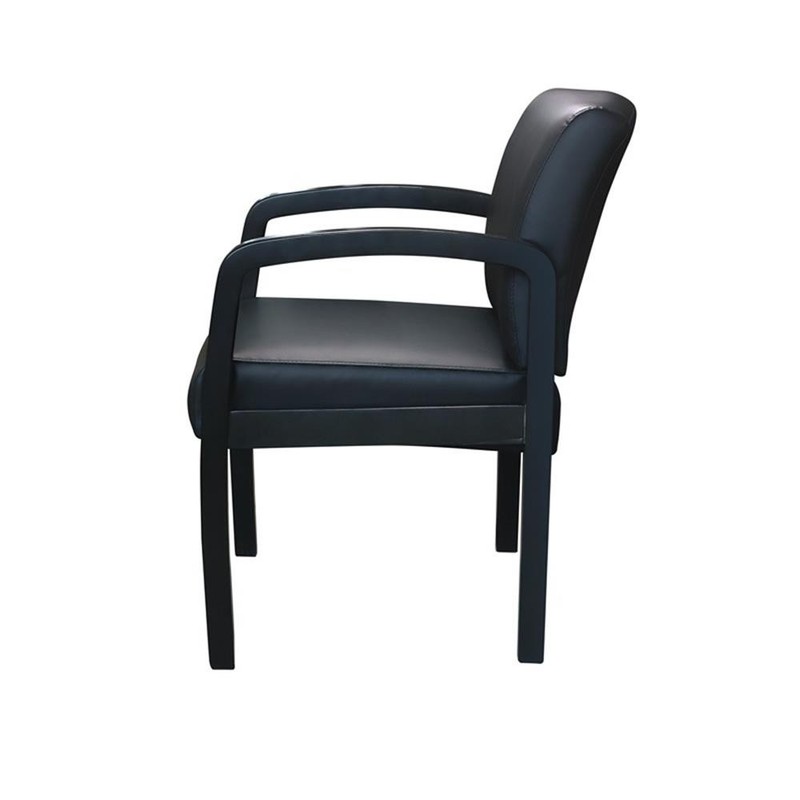 Scranton & Co Assembled Guest Chair in Black LeatherPlus Upholstery gallery