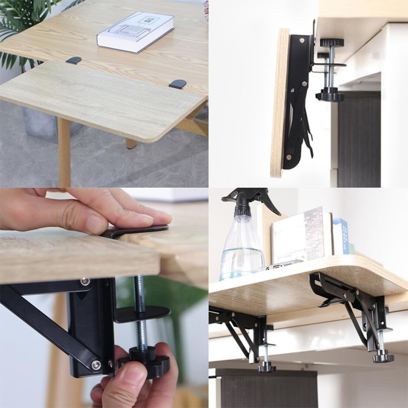 Under Desk Keyboard Tray Support Bracket Adjustable Desktop Extension Board S... gallery
