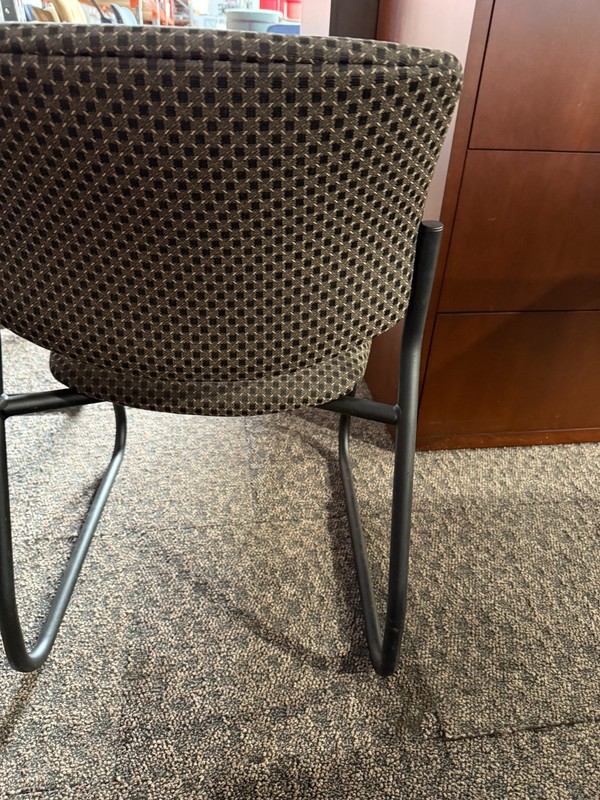 Side / Guest Chair by Sit On It in Multi-Color designer fabric & Black Base gallery