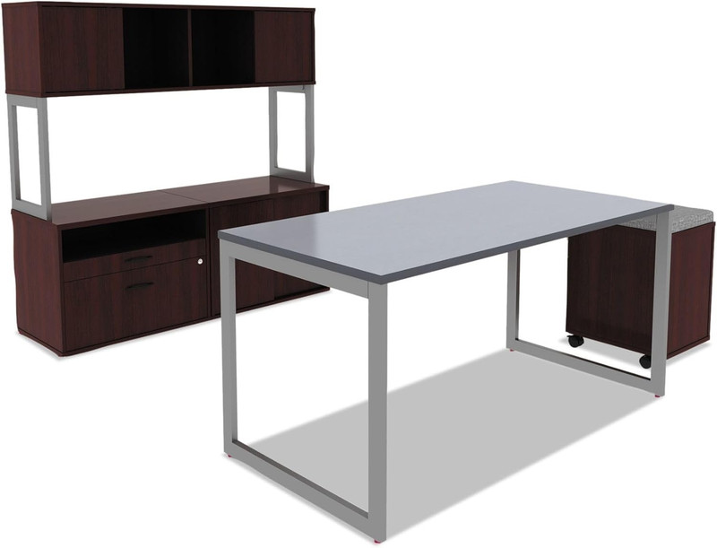 Alera ALE ValenciaSeriesMobile B/F Pedestal 15 7/8W X 19 1/8D X 22 7/8H Mahogany gallery