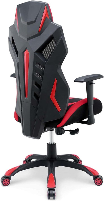 Speedster Ergonomic Gaming Chair - Black and Red Mesh Design gallery