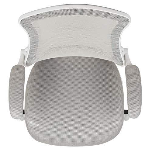 Flash Furniture Mid-Back Light Gray Mesh Swivel Ergonomic Task Office Chair with gallery
