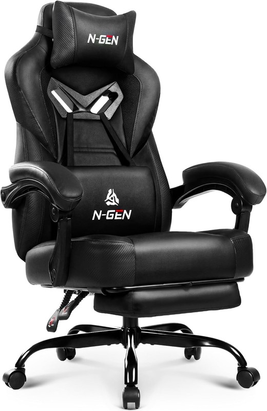 Video Gaming Chair Big and Tall Office Computer Desk Chairs with Ergonomic Lumba