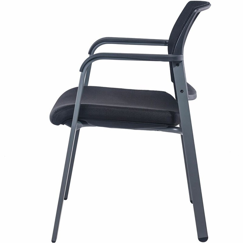 Lorell LLR30956 Stackable Guest Chair Fabric Black gallery