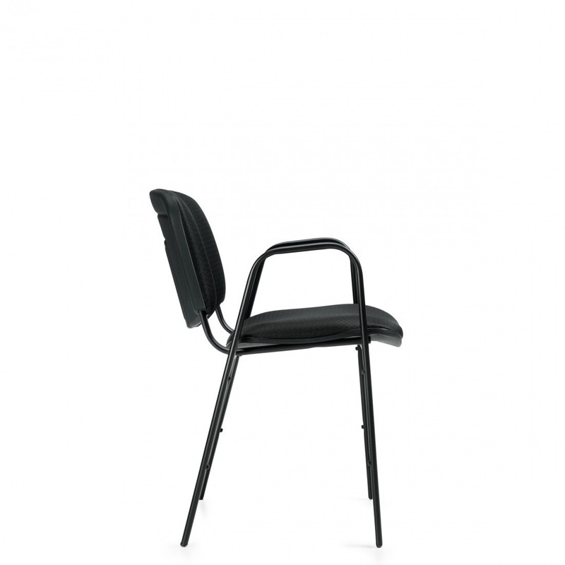 OTG Stack Guest Pantry Kitchen Chair OTG11703 (Set Of 2) Black Fabric + Frame gallery